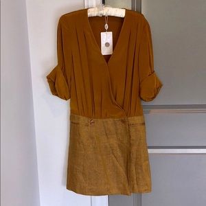 NWT Tibi Silk & Tweed Suit Dress